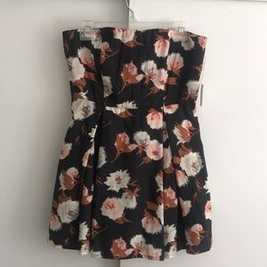 Strapless Black/Cream Dress